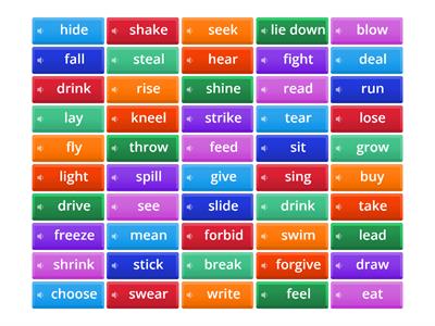 Past irregular verbs