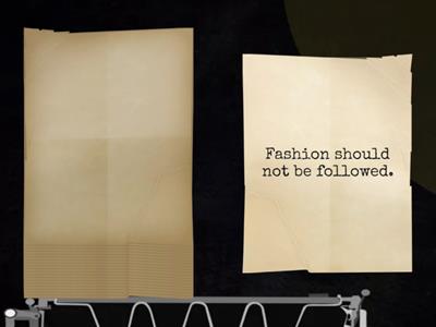 Agree/Disagree: Fashion & Style