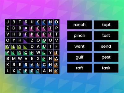 End Blend Wordsearch