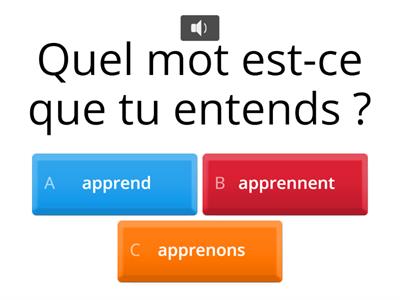 Prendre/apprendre/comprendre