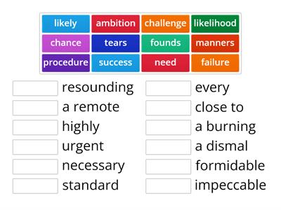 Ready for CAE Collocations p. 11