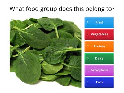 Food Group Quiz