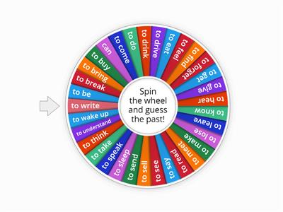 Play the verbs wheel