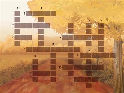 Autumn crossword puzzle