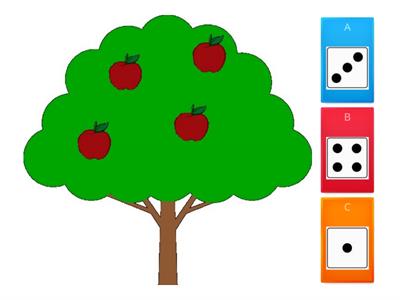 Hány alma van a fán? Dobókockás 6-os számkörben