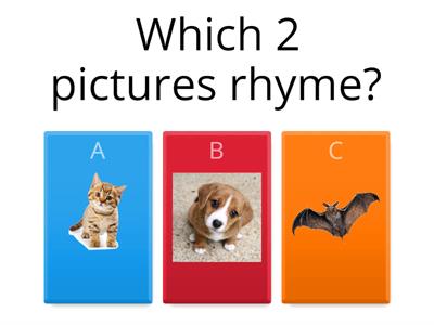 Which 2 Rhymes?