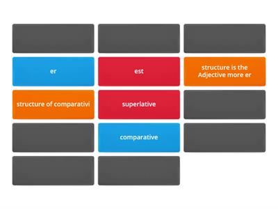 comparative and superlative