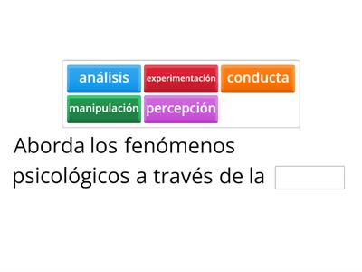 Palabra faltante - Psicología experimental