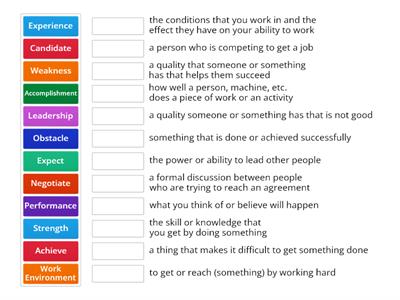 Job Interview Vocabulary