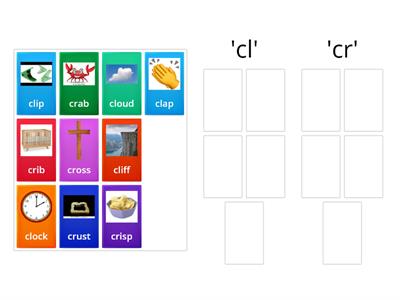 'cl' and 'cr' words