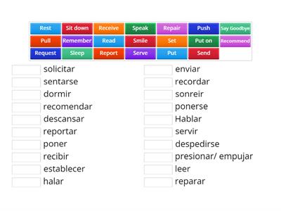 Flight Attendadnt Verbs list 5