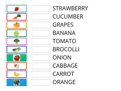 FRUITS AND VEGETABLES