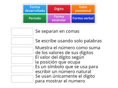 Vocabulario Matematica