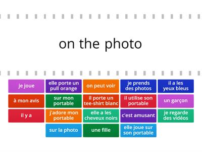 French Photo description - Useful Vocabulary