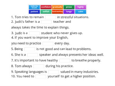 Gateway B1+ Lesson 1 Reading vocabulary