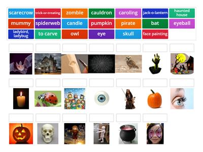 Halloween vocabulary