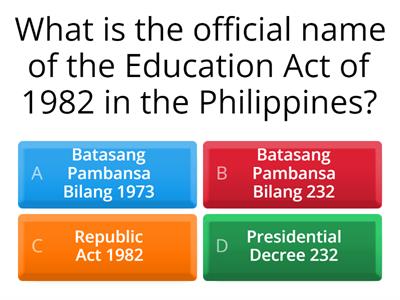 The Education Act of 1982