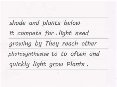 plant competition - resources