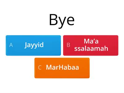 Assess Your Learning of Arabic Greeting