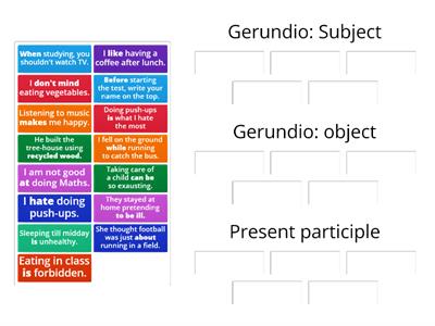 Gerund or Present participle?