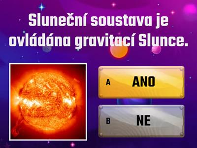 Slunce, planety sluneční soustavy - kvíz