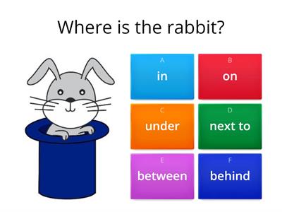  Prepositions - in on under next to -between