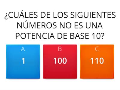 POTENCIAS Y POTENCIAS DE BASE 10