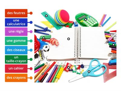 Vocabulaire - Fournitures scolaires