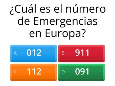 Cuestionario de primeros auxilios