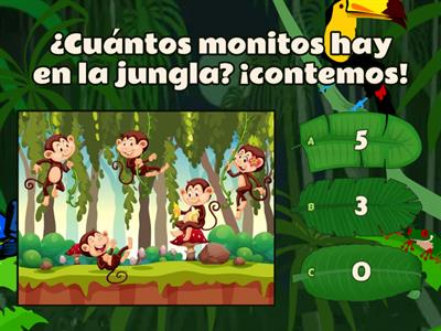 ¡Contemos en la jungla!