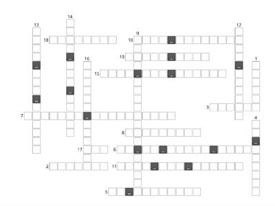 UNIT 4C - FREE TIME (crossword)