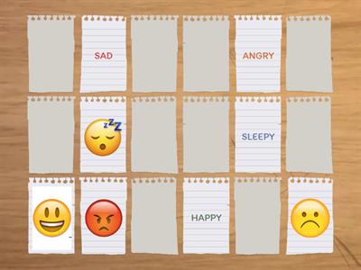 Emotions and emojis - memory game