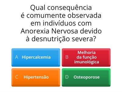 Avaliação 2 nutrição: AN,BN e TCAP