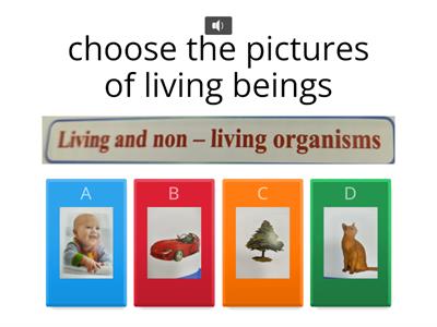 Science :Living and non Living beings Gr1