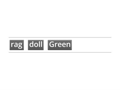 Fun with rag dolls  word match
