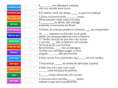 Conjunções do Presente do Subjuntivo