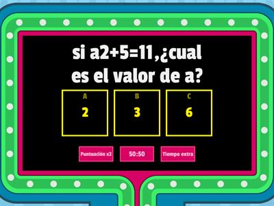 juego de algebra