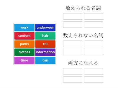 数えられる名詞かどうか？