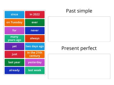 Past simple or present perfect - time expressions