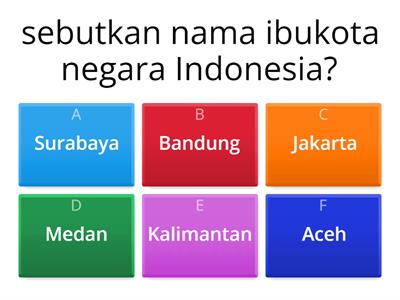 Soal sejarah Indonesia kelas 2 SD