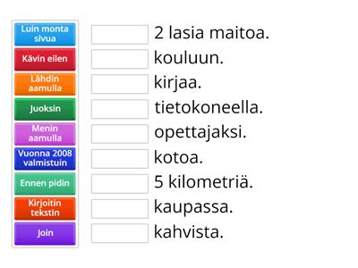 Imperfekti - lauseen alku ja loppu 