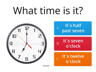 THE TIME-o´clock and half past