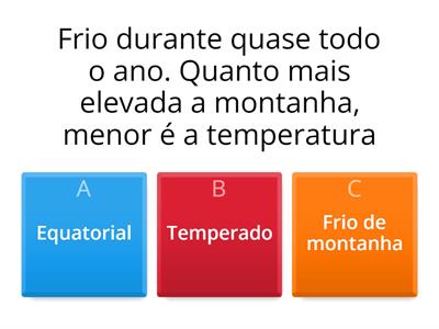 Tipos de clima