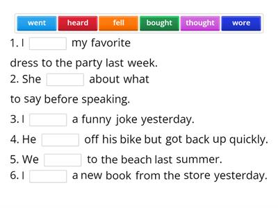 FF4 unit 3 (irregular verbs)