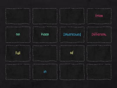 Adjectives and Prepositions - Game