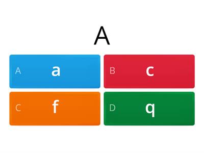  Alphabet match the letters