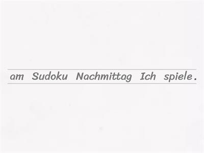 Slovosled ve větě oznamovací a tázací němčina A1