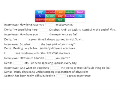 Gateway B1+ Unit 3 Listening Present Perfect Continious