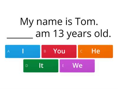  Subject Pronouns or Object Pronouns?