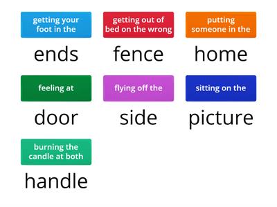 Idioms: houses and household objects